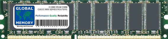 512MB DRAM DIMM MEMORY RAM FOR CISCO 3800 SERIES ROUTERS (MEM3800-512D) - Click Image to Close